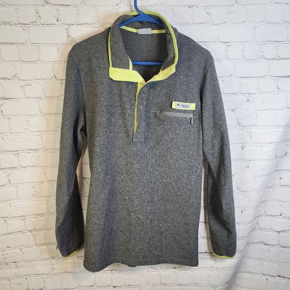 Men's Columbia "PFG" button-up fleece sweater, size Medium